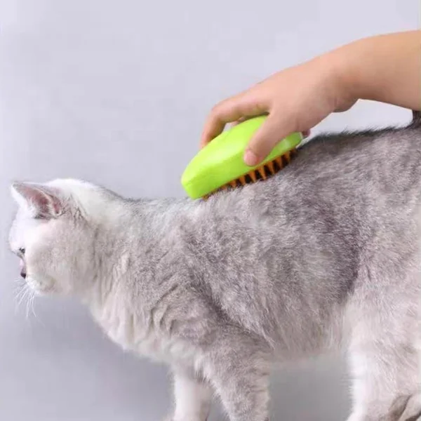 3 In1 Cat Steamy Brush Self Cleaning Cat Steamer Brush For Massage Cat