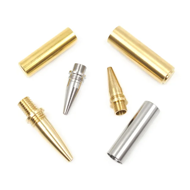 Customizable Copper Pen Nose Cone Tip for Pencils Various Writing Accessories