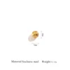 gold Watermelon bead inner diameter: 1.3mm