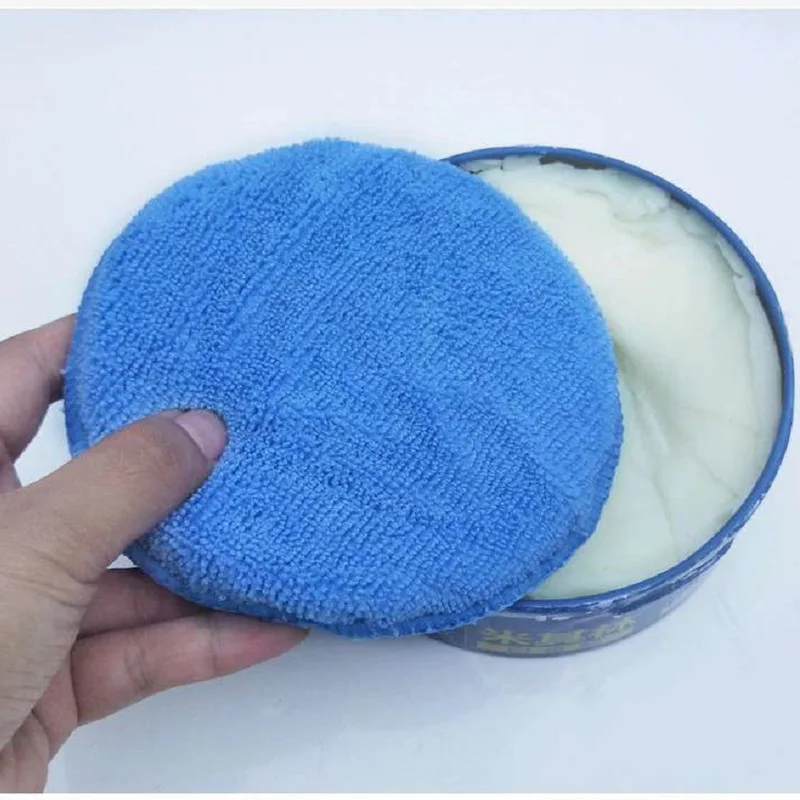 Wholesale Round Soft Microfiber Car Wax Applicator Pad Polishing Sponge for  Apply and Remove Wax Auto Care From m.