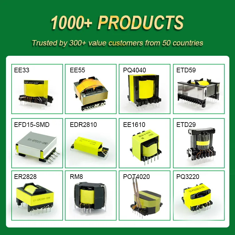 EE10 Vertical PIN 4+4 High Frequency Transformer