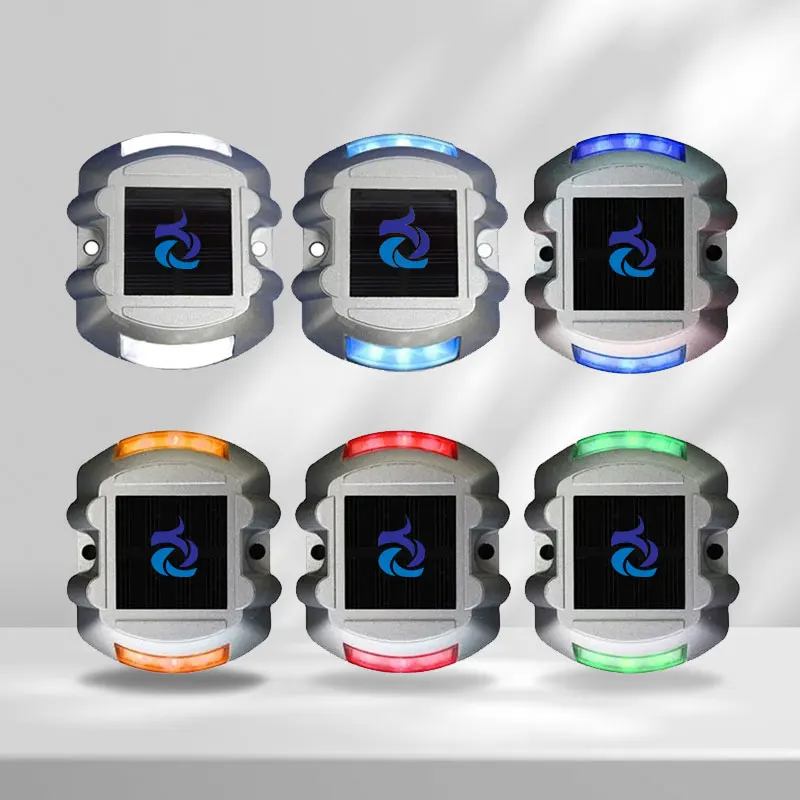 LED Factory Waterproof Anti-pressure Road Safety Light Solar Horseshoe Road Stud Reflector Safety