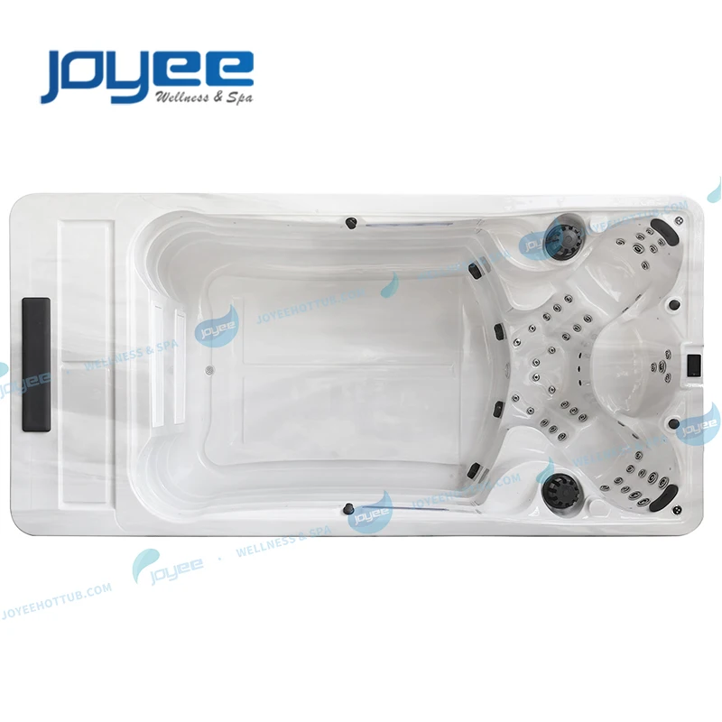 JOYEE China Above Ground Endless Swimspa Outdoor Swimming Pool Balboa Freestanding Hot Tub Swim Spa Pool Combo
