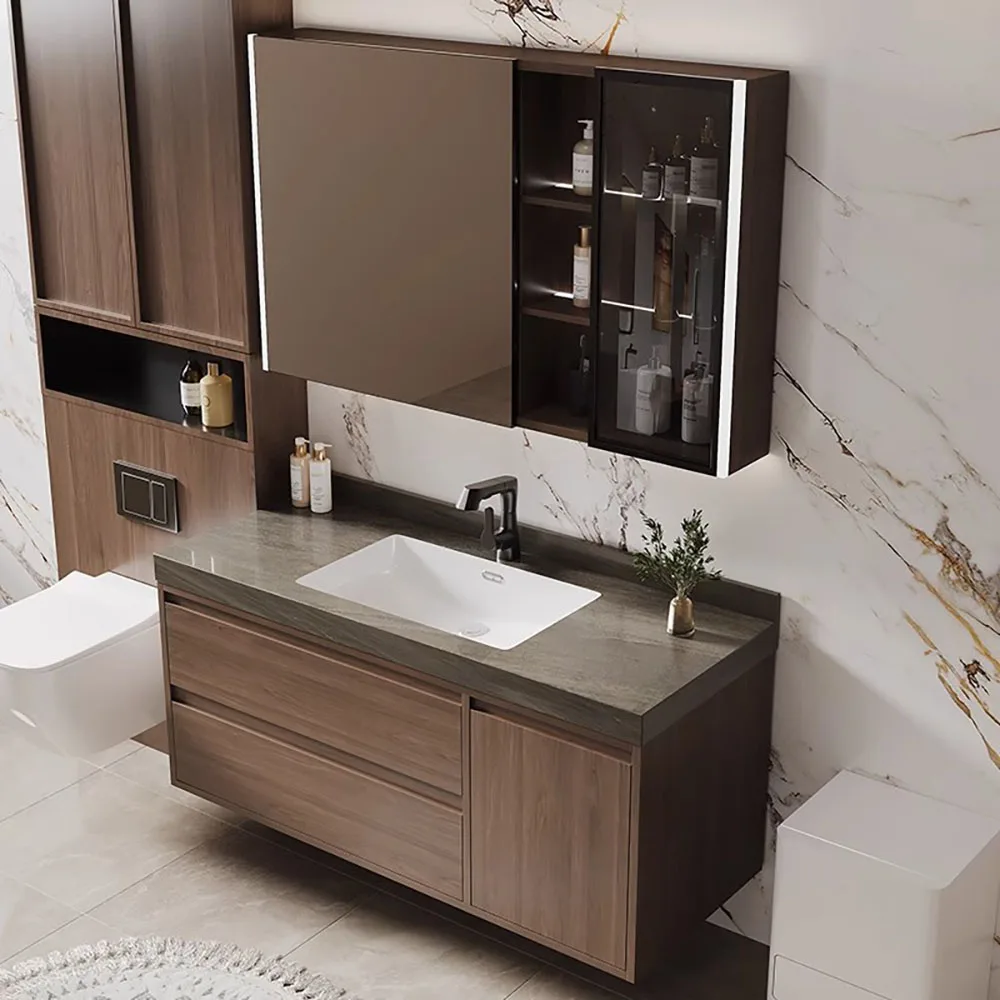 LED Mirror Cabinet with Shelves