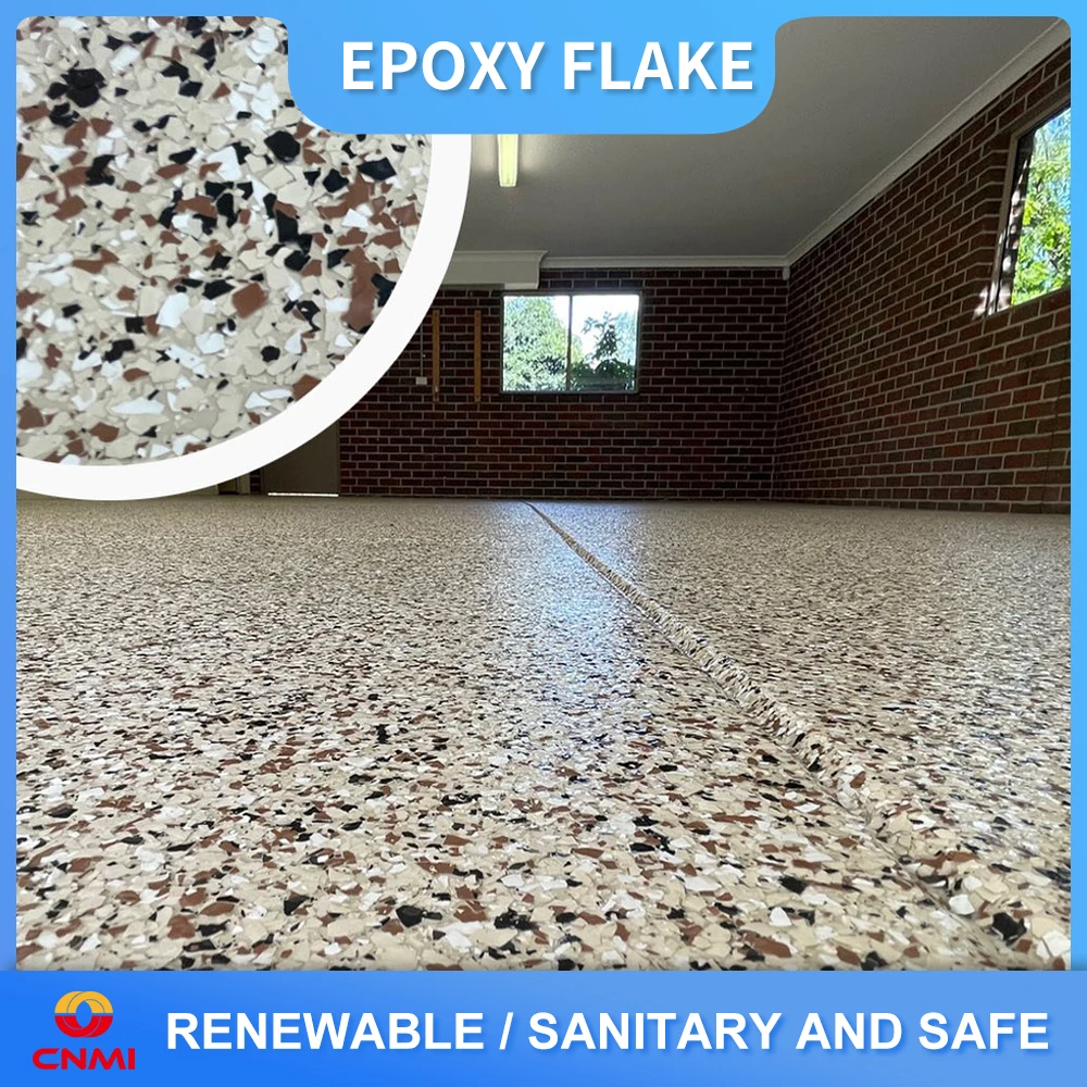 CNMI Decorative Epoxy Flake Colorful Epoxy Floor Flake Chips for Garage Flooring Many Colors to Choose