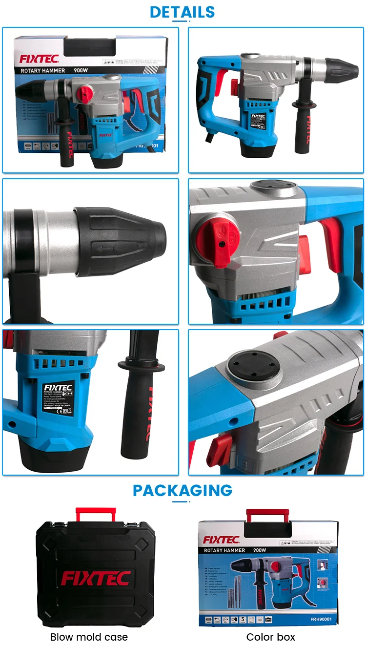 Fixtec Power Tools 900w Electric Rotary 