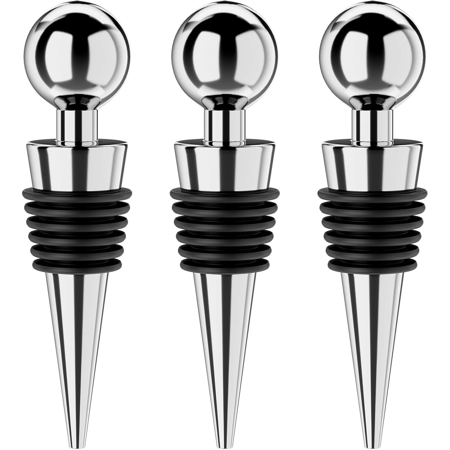 Custom Zinc Alloy for Red Wine Stopper for Bottle Sublimation with Logo