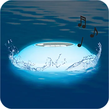 Waterproof IPX7 Outdoor Bluetooth Speaker Swimming Pool Floating Portable Mini Speakers with LED Lights