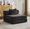 Black + Chenille + 1 Seat