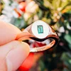 14k rose gold gemstone ring