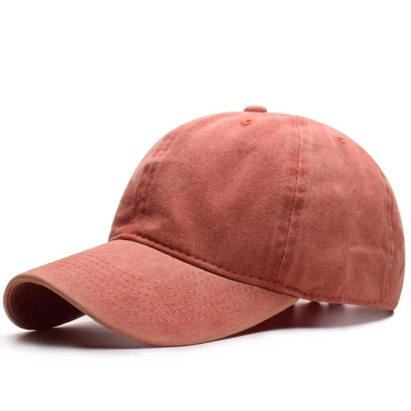 Cappellino Baseball Vintage Effetto Invecchiato 100% Cotone: 6 Pannelli Basso Profilo Ricamato - Taglia Regolabile 54-61 Cm