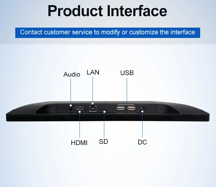 13.3 Inch All-in-One Industrial PC Wall Mount AMD Quad Core 2+16/4+16 IPS1920x1080 Full HD Capacitive Touch Screen