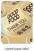 Coated Paper Label Sticker