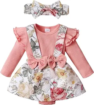 Baby Girl Clothes Baby Dresses Romper Infant Baby Girl Romper Newborn Girl Outfit Gifts