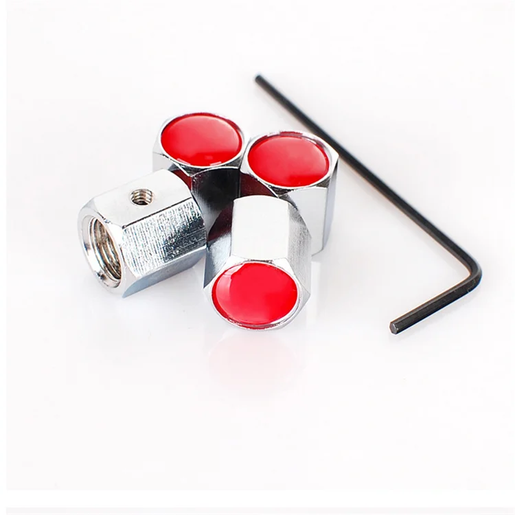 4 шт./компл. цинковый сплав металлов из черного хрома sheration Анти-кражи вентиля покрышек легковых автомобилей, пылезащитных колпачков