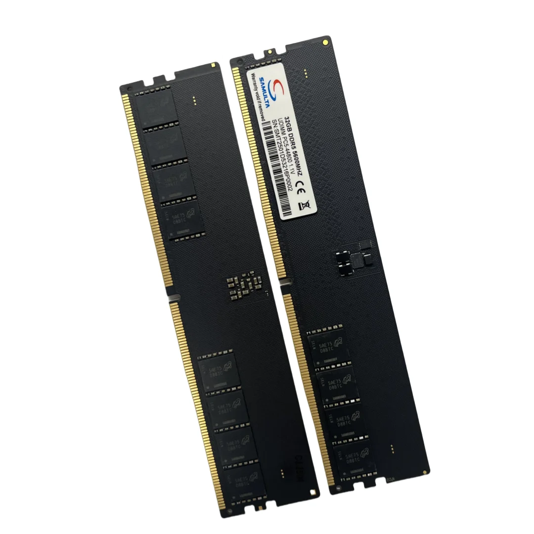 32GB DDR5 ECC 6000MHz Fully Compatible Desktop PC Gaming Memory Original Chipsets Single Stick 
