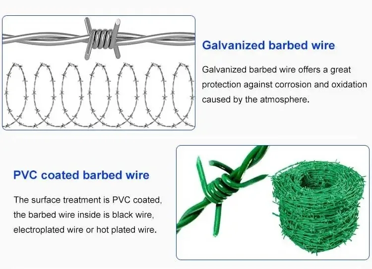Barb Wire Roll Length Farm Fence Barbed Wire Barbed Wire Weight Per