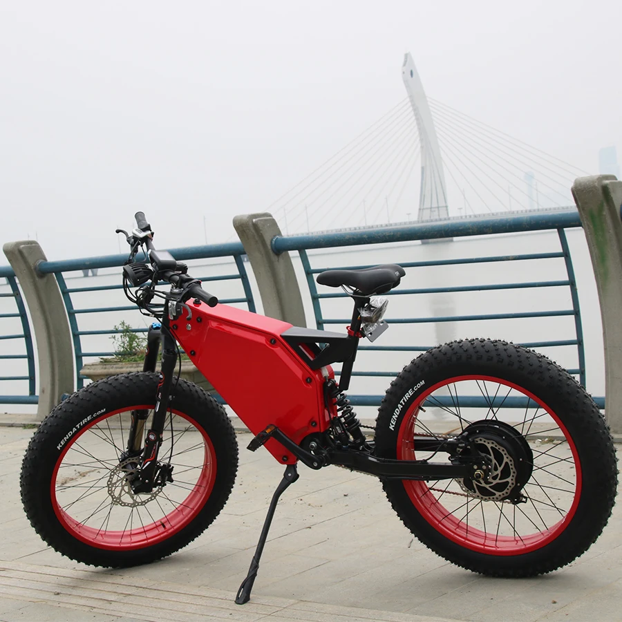 電動アシスト自転車 ワインレッド 26インチ 大人用3000Wワイドタイヤ26インチEbike2輪電動自転車パワー