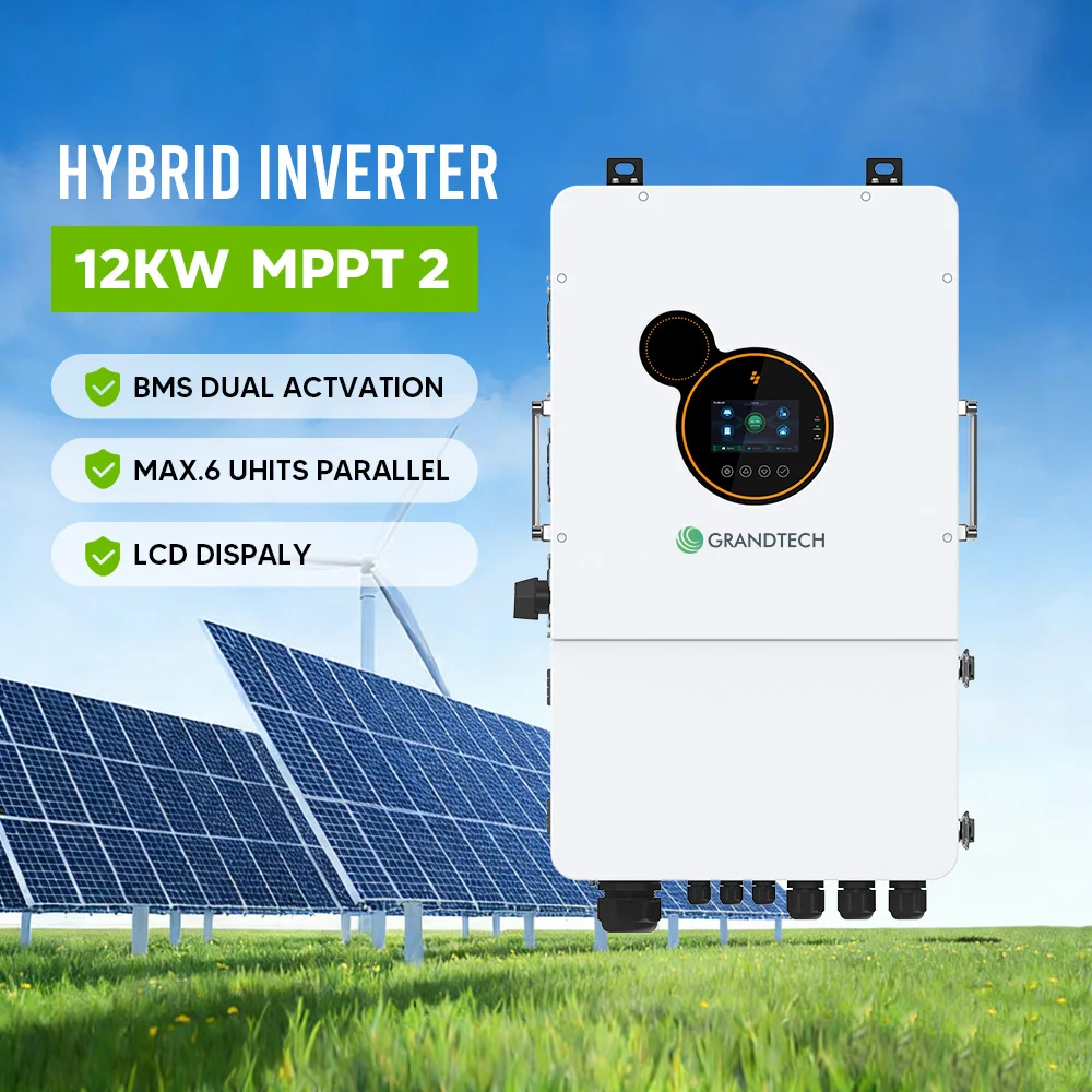 12 kW:n jakofaasihybridinvertteri, 48 V, verkkorajaton aurinkoenergian invertteri, 240 VAC, alhaisen taajuuden kotitalouksien energiavarastointiasema, 98 %:n hyötysuhde