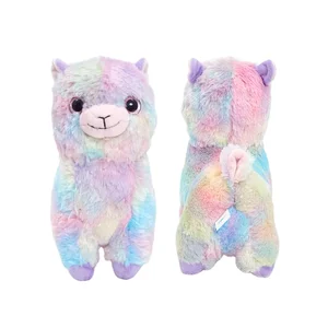 Cute Peluches Stuffed Llama Doll Custom Rainbow Alpaca Soft Toy Plush Toy