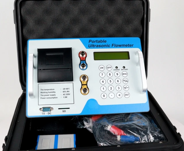 DN50-700 Portable Ultrasonic Flowmeter High Precision Digital Water Flowmeter Stainless Steel Material for Gas Oil Medium OEM