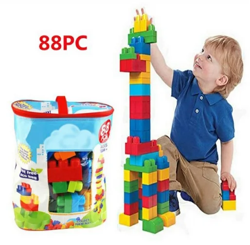 Cheapest 88 Pieces Builders Large Building Blocks Toy Educational Blocks for Kids