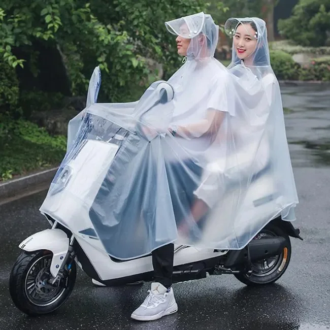 KDOQ Unisex Rain Poncho Outdoors Bike/Ebike/Motorcycle