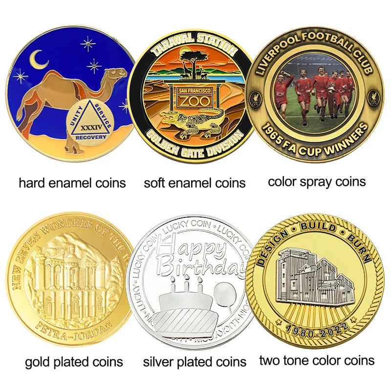 Fast Delivery Custom Commemorative Coin Maker Antique Gold Plated Souvenir 3D Die Cast Design Hollow Challenge Coin