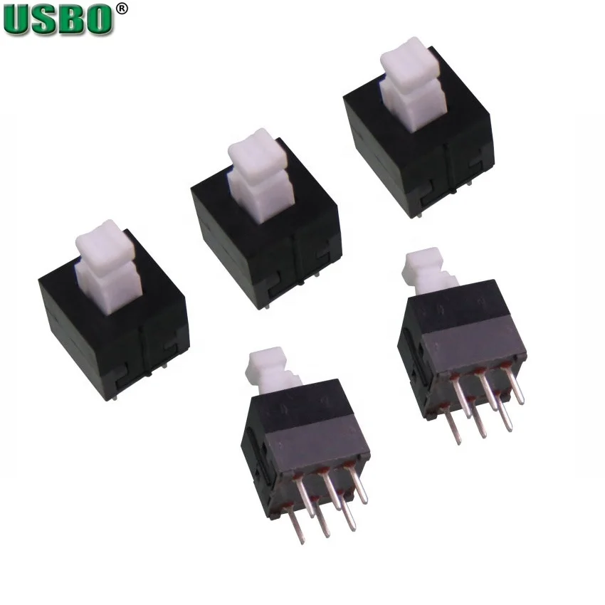 Usbo 8 5*8 5 мм с двойным рядом камней 6pins вставного типа кнопочный переключатель бистабильным самоблокирующимся переключателем без