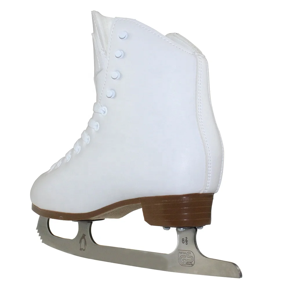 ホワイト アイススケート靴 合成皮革 【公式通販】