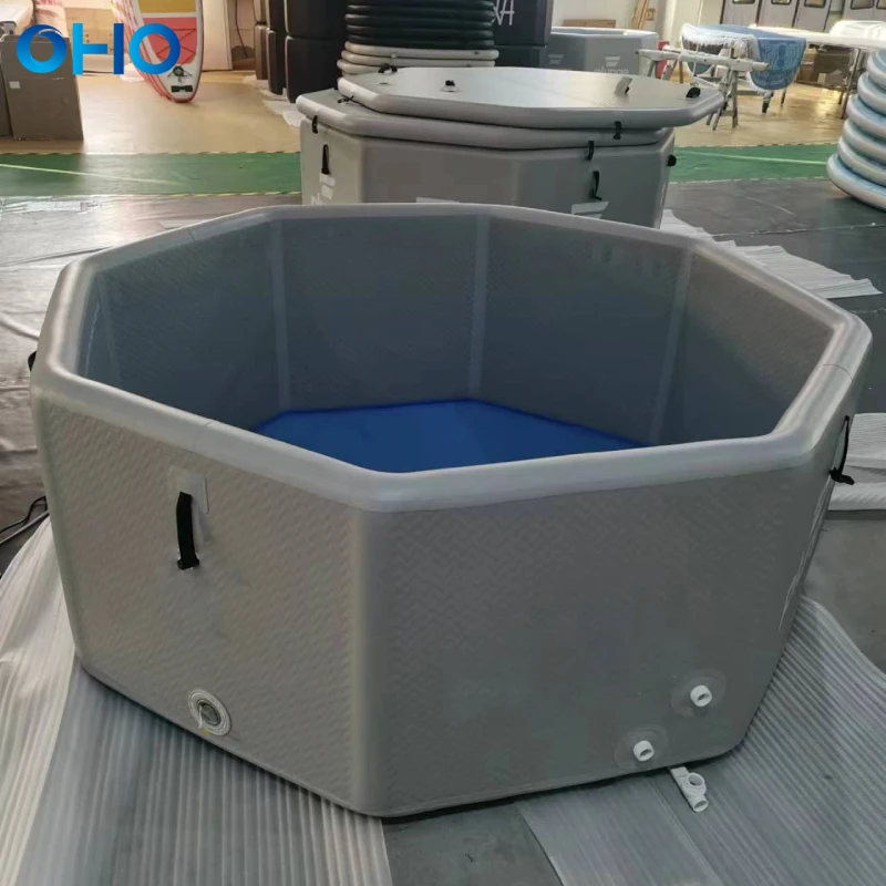 New Arrival Pro Gym Portable Ice Cold Plunge Inflatable Bath Tub for Recovery manufacture