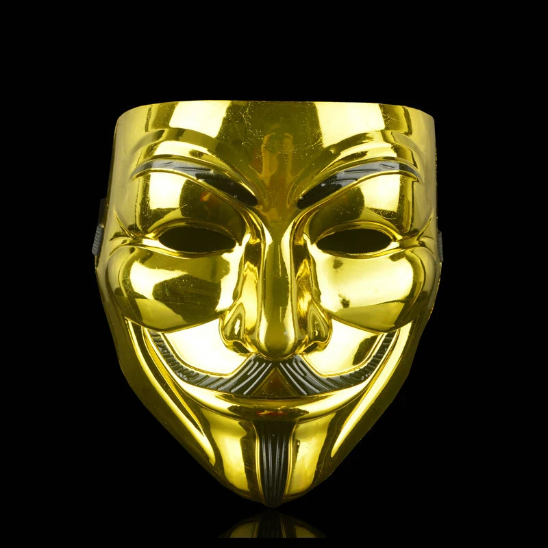 Movie Cosplay V for Vendetta Hacker Mask Anonymous Guy Fawkes Halloween Christmas Party Gift for Adult Kids Film Theme Mask