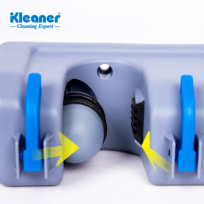 Kleaner Mop and Broom Storage Solutions Holder With 3 Position and 4 Hooks up to 7 Tools