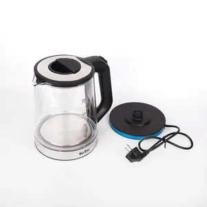 1.8L 1500W Electric Jug Kettle Simple Design with Keep Warm Function Temperature Control Cordless Made of Glass for Outdoor Use