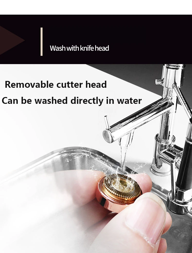 Instant 2 In 1 USB Rechargeable Face Epilator Hair Remover Electric Eyebrow Trimmer