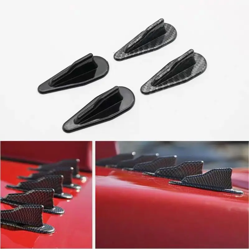 thumbnail image 2 of Car Shark Fin Spoiler 10Pcs – Self-Adhesive Carbon Fiber Roof Diffuser, Reduces Wind Resistance & Static Electricity, Universal Exterior Decoration 2 of 4