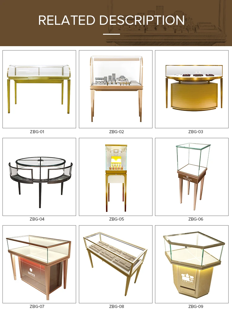 Ultrawhite Glass Display Jewelry Display Counter Kiosk Jewelry