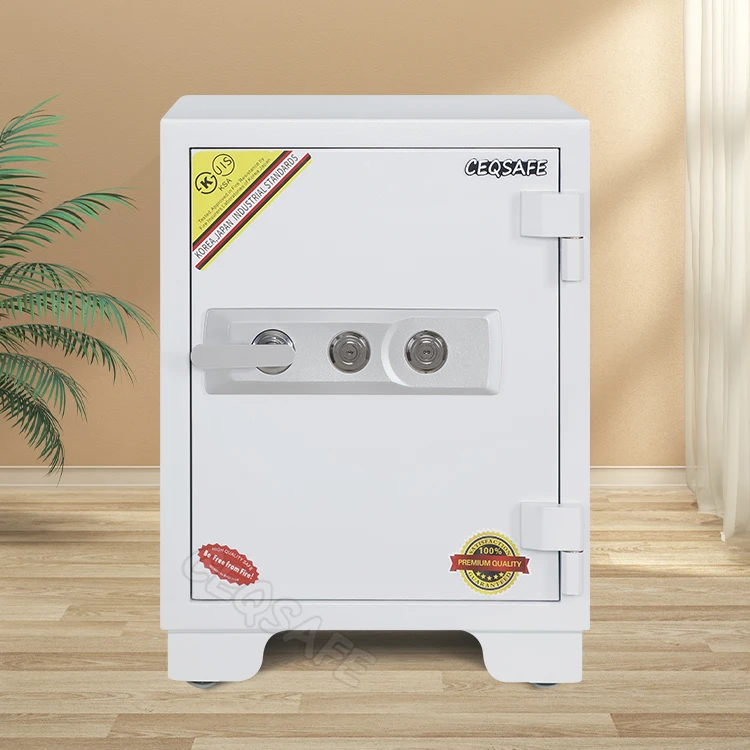 CEQSAFE 2 Hour Double Key High Quality Security Strong Metal Home Deposit Money Fireproof Safe Box details