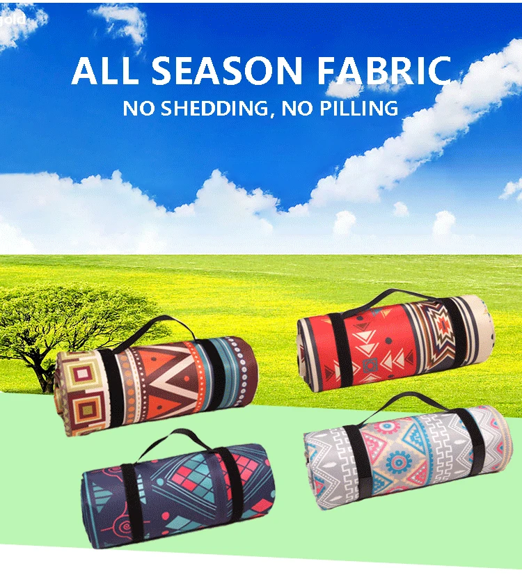 Factory High Quality Outdoor Beach Camping Foldable Large Custom Picnic