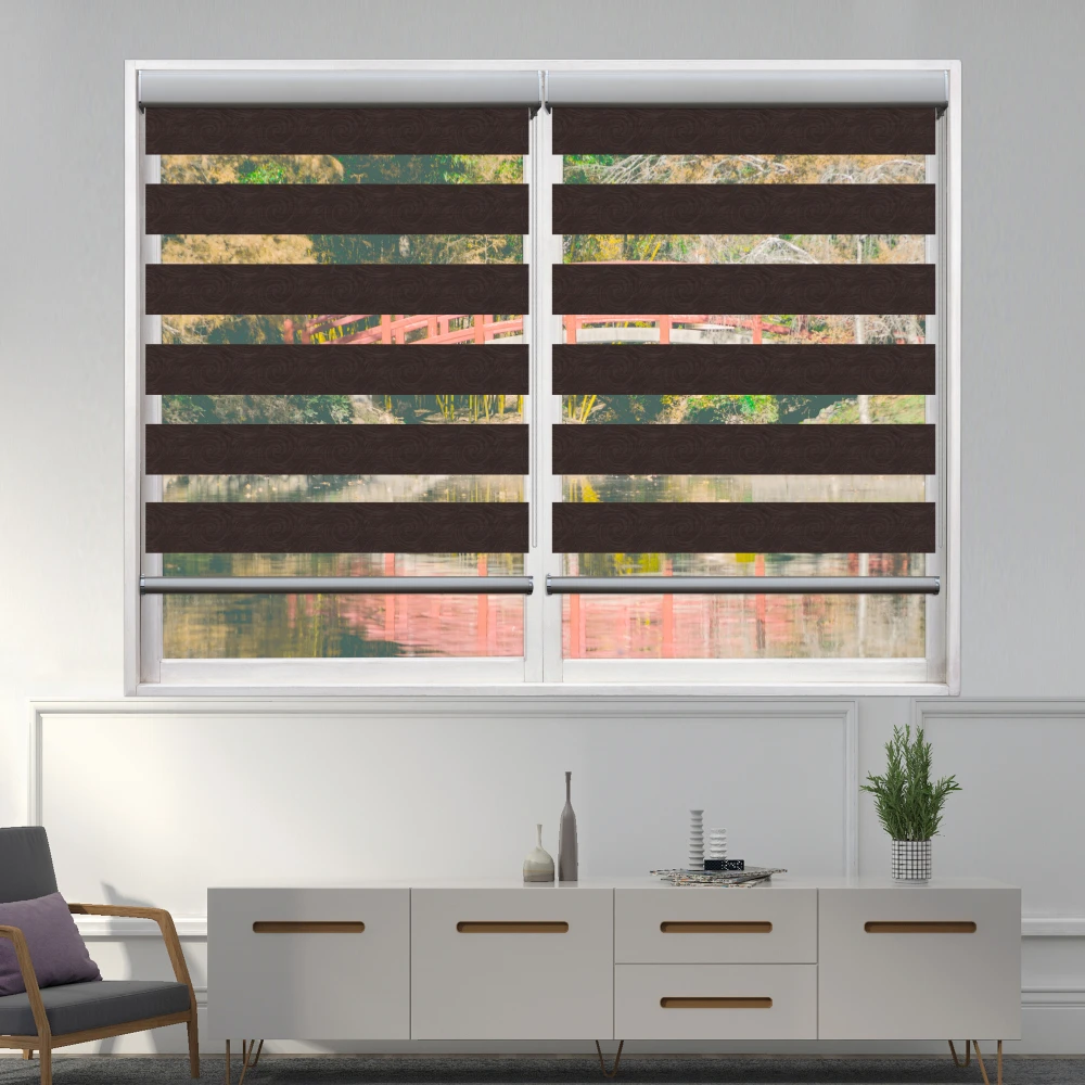 新年纺织品tc09斑马百叶窗窗帘卷帘窗帘窗户阳台面料