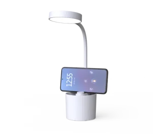 3 Light Modes USB Charging Desk Lamp Touch Dimmable Led Desk Lamp with Pen Holder and Mobile Phone Placement for Kid's