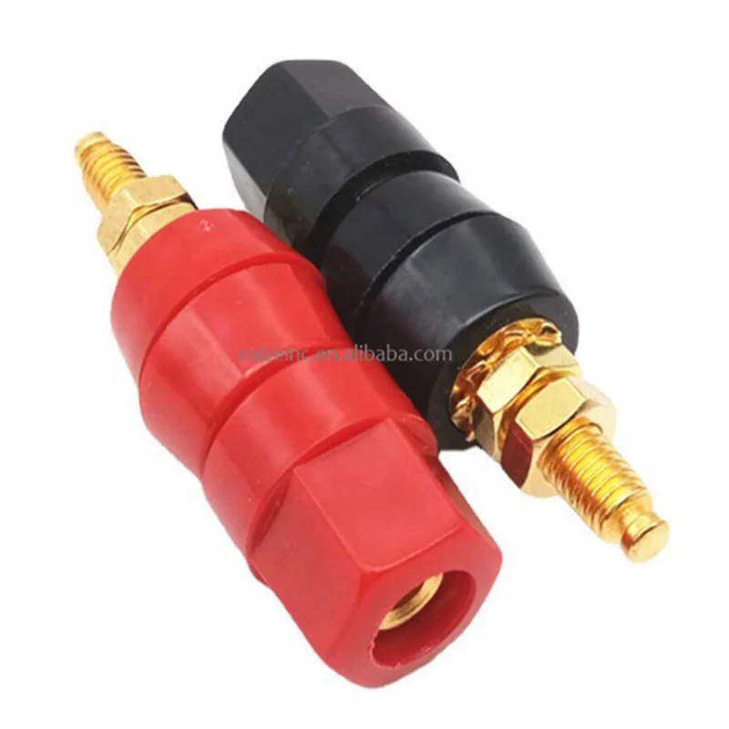 10Pieces Binding Post Speaker Terminal Panel Connector for 4mm Banana plug 