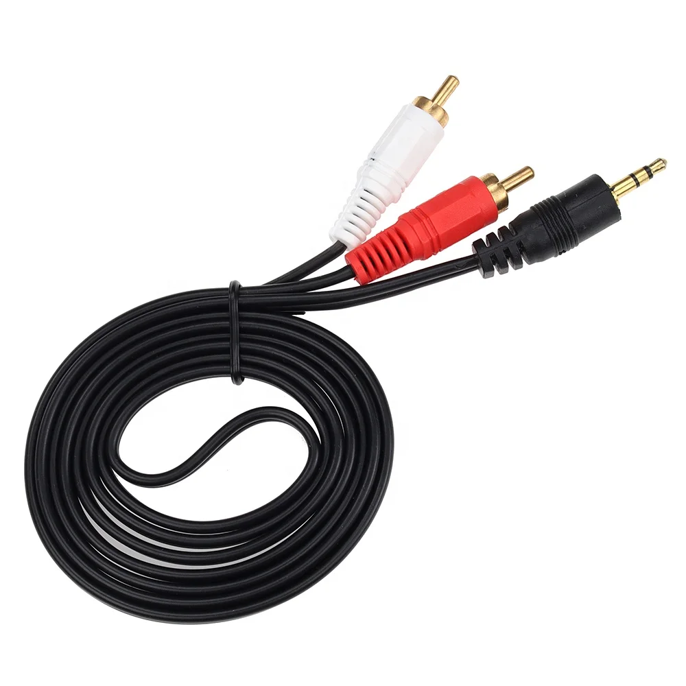 Kabel Av Cable De Video A Rca To 2RCA Audio Cable Tideseer Aux