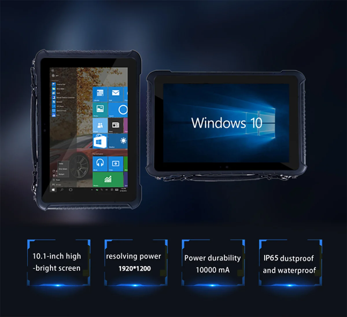 10.1 Inch Rugged Tablet Windows 10 Lf Hf Uhf Rfid 3g 4g Lte Atex Windows Tablet Support Gps