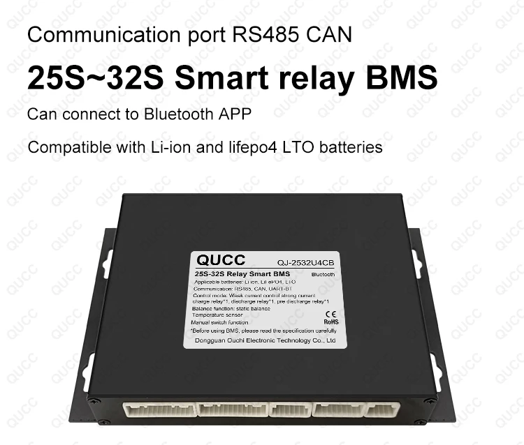 25s32s Smart Bms 500a High Voltage Dc Relay Communication Protocol