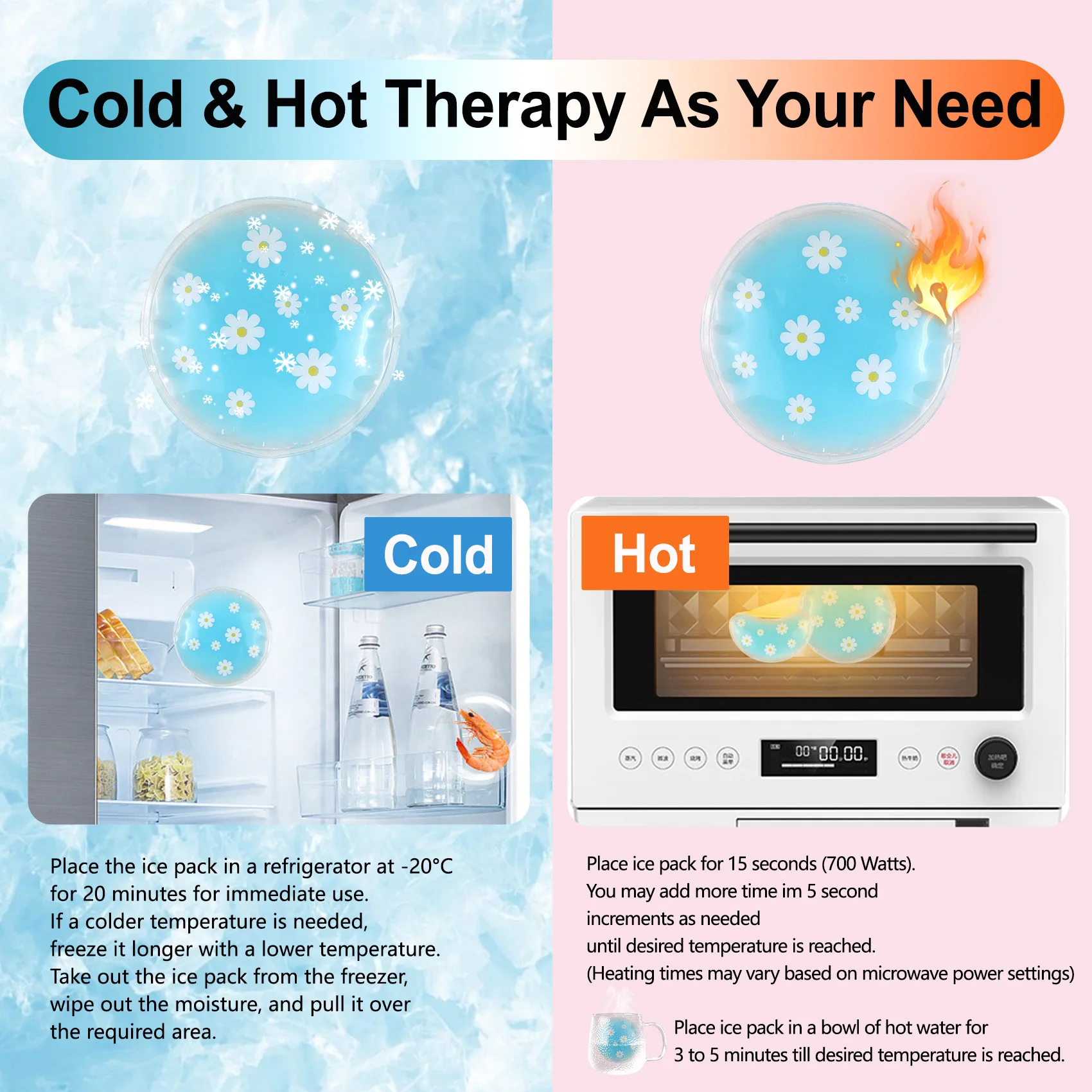 Reusable Cooling Gel Eye Ice Pack Comfortable Eye Pad for Relief From Eye Strain and Swelling