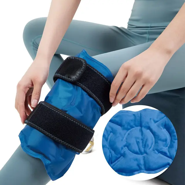 Ice Pack for Knee Pain Relief,Reusable Gel Ice Wrap for Leg Injuries Swelling Knee Replacement Surgery