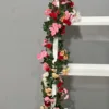 ผ้าไหมลายดอกกุหลาบ 69 ดอก (4 แถบต่อสี)