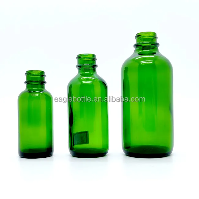 2oz Boston Round Clear Glass Bottles Mini Travel Wellness Shot Glass