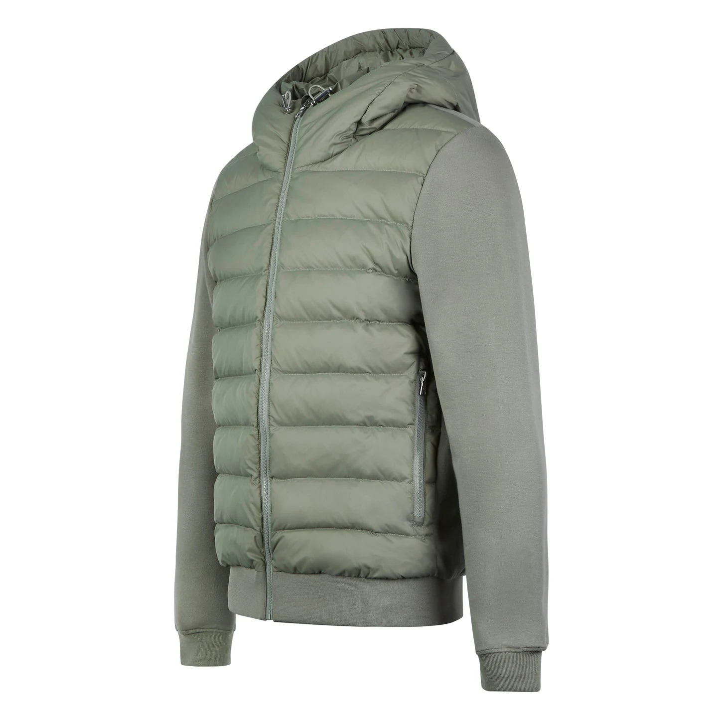 TN Customize  90%Down 10%Feather Men Slim Fit Jacket With Padded Funnel Neckline  Hybrid Technical Puffer Jacket for Men